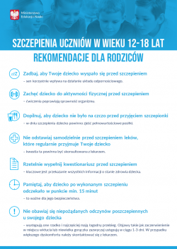 Rekomendacje dla rodziców - plakat informacyjny
