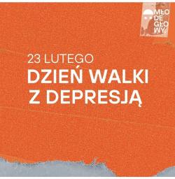 23 lutego - dzień walki z depresją (plakat).