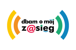 Logo fundacji dbam o mój zasięg.