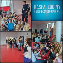 Spotkanie uczniów z funkcjonariuszem Policji.
