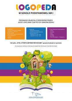 Logopeda w Szkole Podstawowej nr 1 prowadzi zajęcia z dzieckiem przed jego lekcjami lub po ich zakończeniu. Nie tylko "stół z powyłamywanymi nogami" sprawia trudności w wymowie. Po zajęciach dziecko otrzymuje konkretne przykłady ćwiczeń do domu.