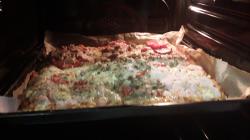 Pizza przygotowana przez uczniów.