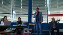 Spotkanie uczniów SP1 z przedstawicielami firm Noti i Balma.