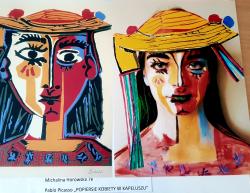 Michalina Horowska klasa 7e - Pablo Picasso "Popiersie kobiety w kapeluszu".