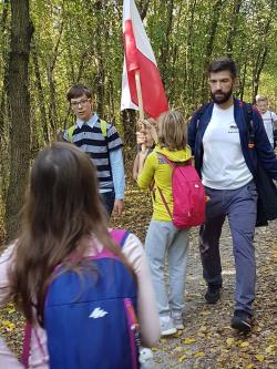 100 lat niepodległej - spacer historyczny uczniów z okazji setnej rocznicy odzyskania przez Polskę niepodległości.