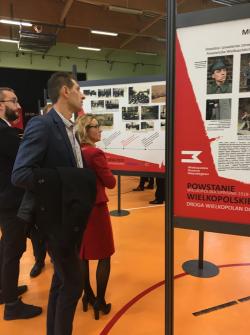 Odsłonięcie wystawy zatytułowanej: "Powstanie Wielkopolskie 1918-1919. Droga Wielkopolan do wolności".