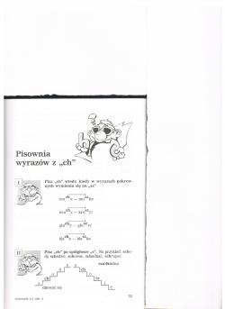 Karta pracy - pisownia wyrazów z "ch".