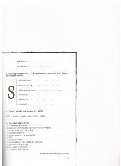 Karta pracy - pisownia wyrazów z "ch".