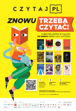 Czytaj.pl - 12 bestsellerów w całości za darmo przez cały listopad - plakat akcji.