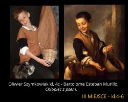 Oliwier Szymkowiak 4c - Bartolome Esteban Murillo "Chłopiec z psem".