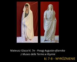 Mateusz Glaza kl. 7e - Posąg Augusta - ofiarnika z Museo delle Terme w Rzymie.