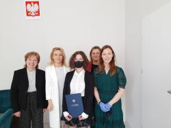 Finalistka Wojewódzkiego Konkursu Biologicznego - Katarzyna Szumska.