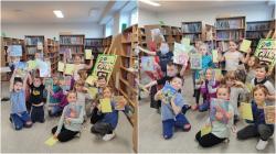 Pasowanie uczniów na czytelnika biblioteki.