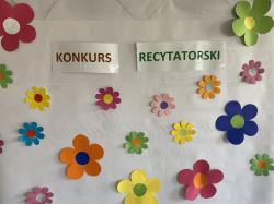 Konkurs recytatorski - plakat wydarzenia.