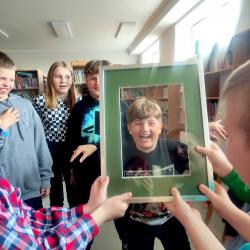 Teatr w bibliotece - klasa 3a