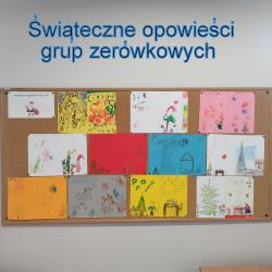 Świąteczne opowieści - prace plastyczne oddziałów przedszkolnych.