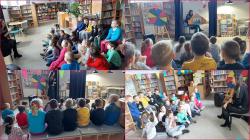 Dzień Teatru w bibliotece szkolnej.