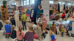 Dzień Teatru w bibliotece szkolnej.