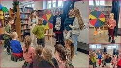 Dzień Teatru w bibliotece szkolnej.