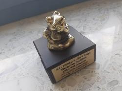 Statuetka konkursu Złota Żaba.