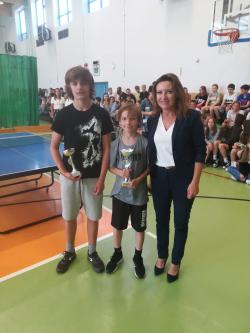 Uczniowie nagrodzeni w szkolnej lidzie tenisa stołowego