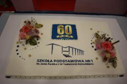 60-lecie Szkoły Podstawowej nr 1 - tort.