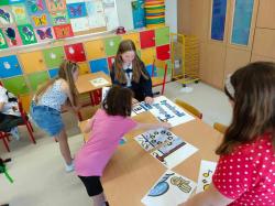 20 lat Polski w Unii Europejskiej - uczniowie SP1 podczas specjalnych zajęć edukacyjnych.