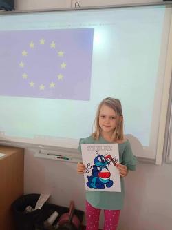 20 lat Polski w Unii Europejskiej - uczniowie SP1 podczas specjalnych zajęć edukacyjnych.