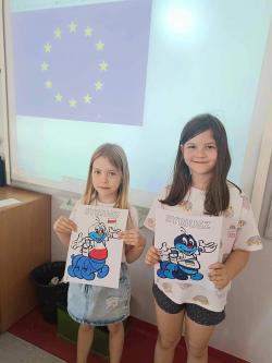 20 lat Polski w Unii Europejskiej - uczniowie SP1 podczas specjalnych zajęć edukacyjnych.