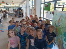 20 lat Polski w Unii Europejskiej - uczniowie SP1 podczas specjalnych zajęć edukacyjnych.