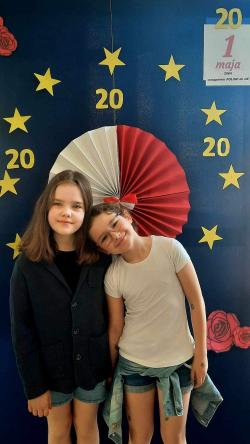 20 lat Polski w Unii Europejskiej - uczniowie SP1 podczas specjalnych zajęć edukacyjnych.