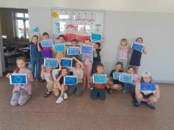 20 lat Polski w Unii Europejskiej - uczniowie SP1 podczas specjalnych zajęć edukacyjnych.