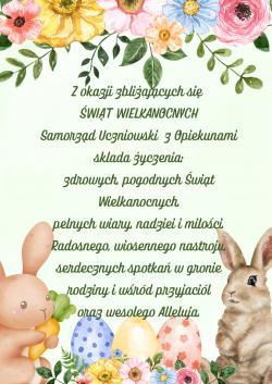 Życzenia z okazji Świąt Wielkanocnych.