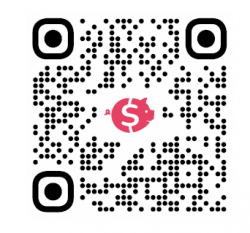 Kod QR - odnośnik do zbiórki na defibrylator AED.