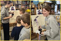 Dzień Kubusia Puchatka w bibliotece szkolnej.