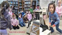 Sześciolatki w bibliotece 