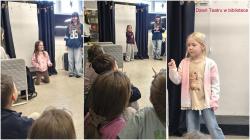 Sześciolatki w bibliotece 