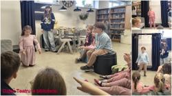 Sześciolatki w bibliotece 